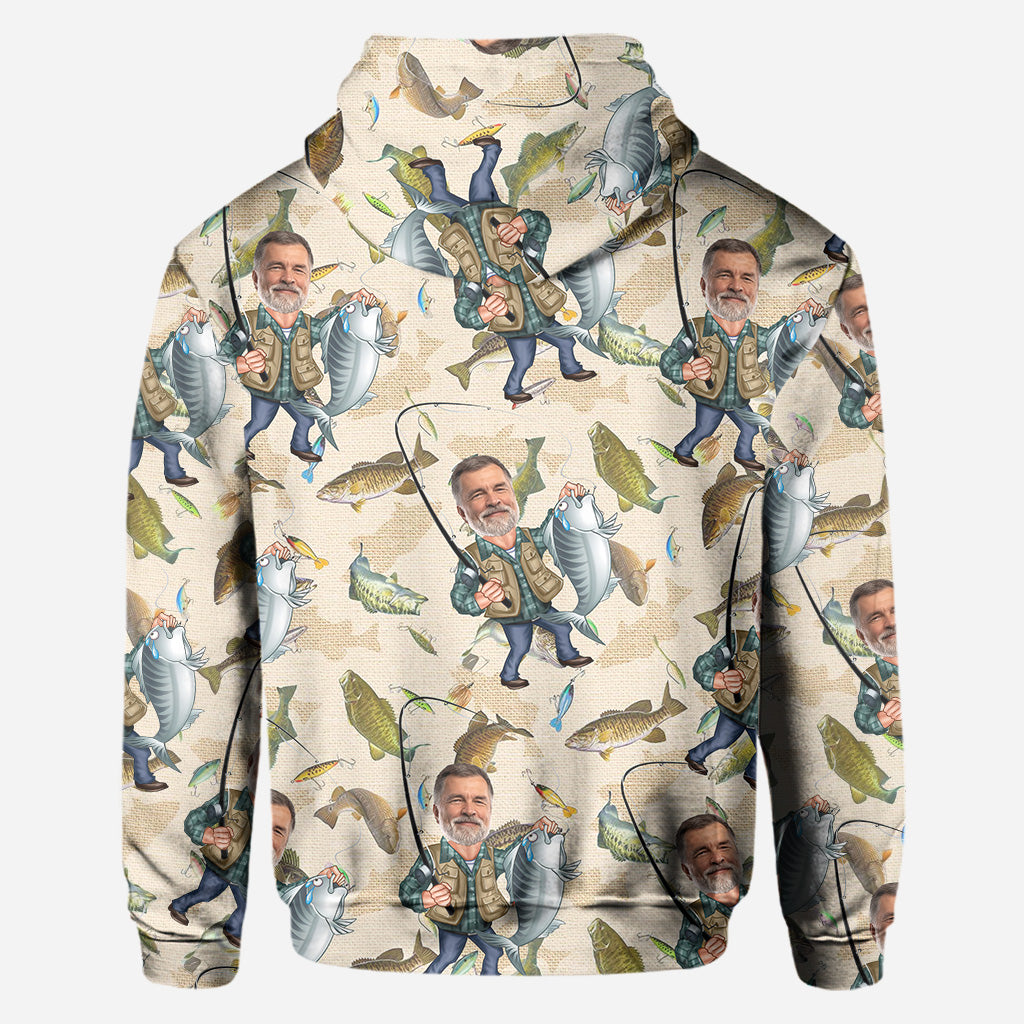 Lustiges Angel-Shirt mit Foto – Personalisiertes Angel-Shirt