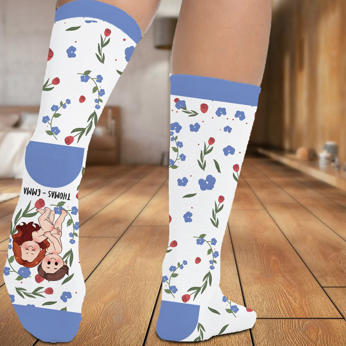 Roses Are Red - Personalized Couple Socks