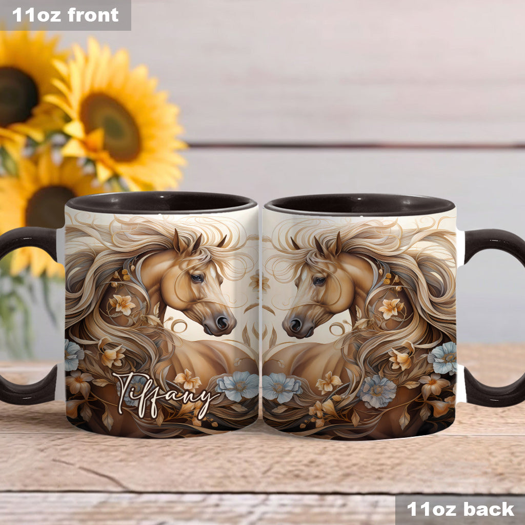 Personalisierte Tasse mit Pferdemotiv – perfekt für Pferdeliebhaber