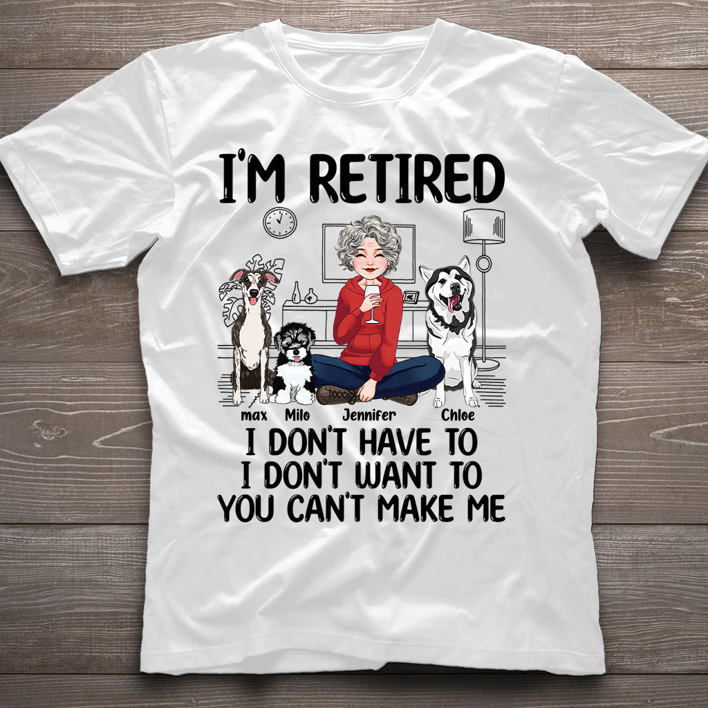 Ich bin im Ruhestand – Personalisiertes Rentner-T-Shirt & Hoodie