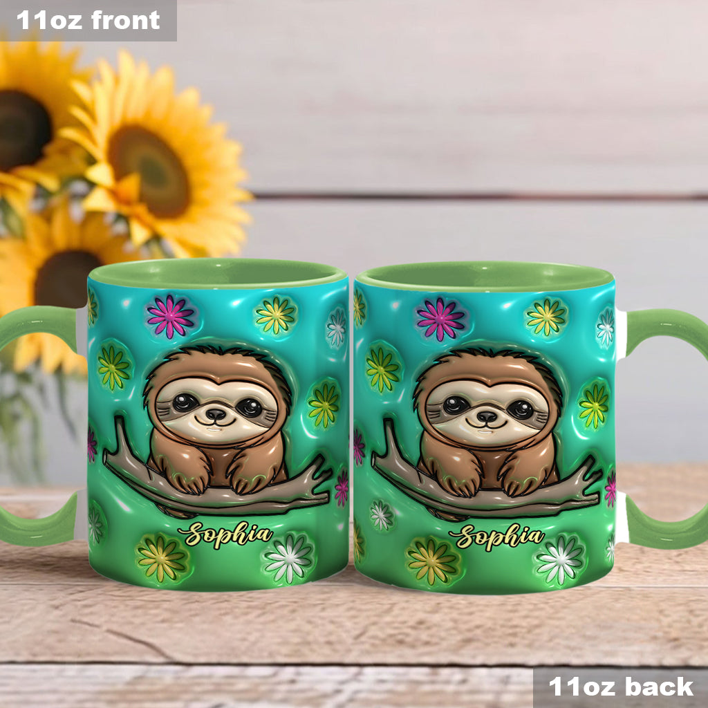 Mug personnalisé paresseux mignon