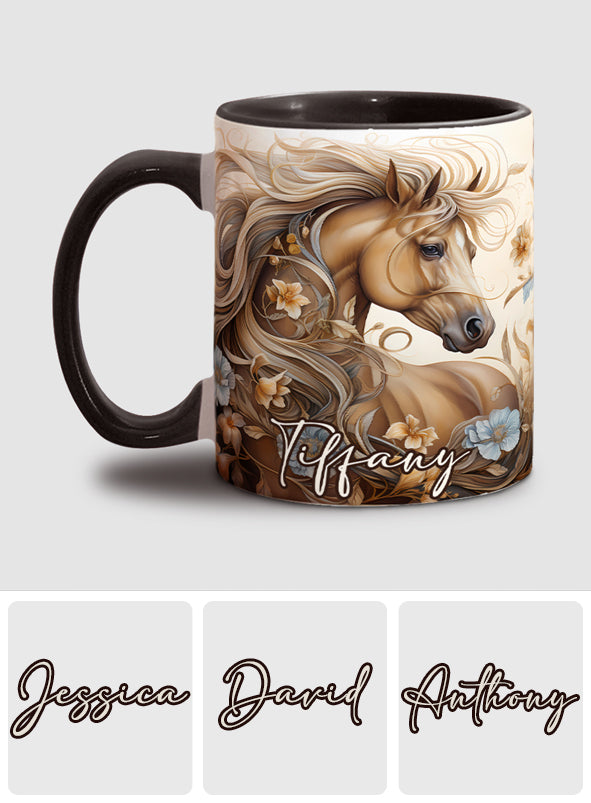 Personalisierte Tasse mit Pferdemotiv – perfekt für Pferdeliebhaber