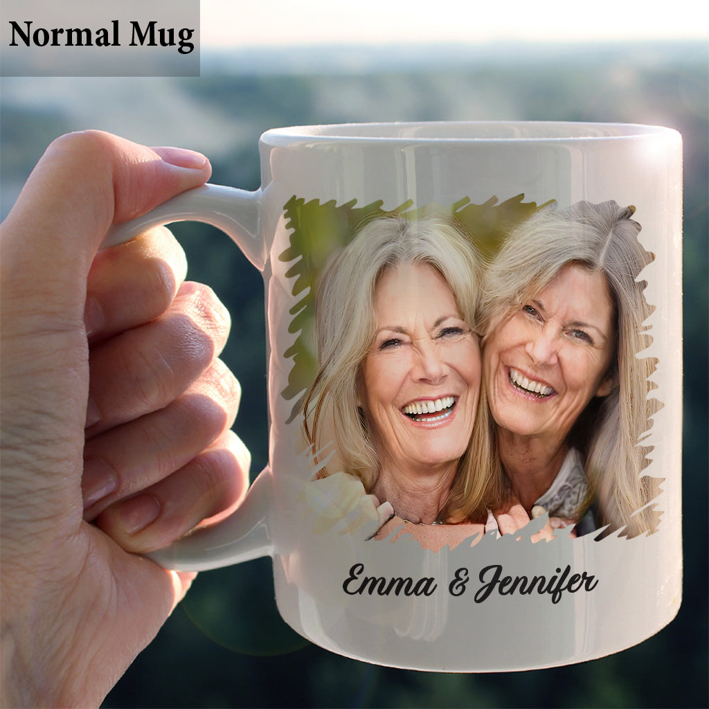 Wir bleiben Freunde bis ins hohe Alter – personalisierte Bestie-Tasse