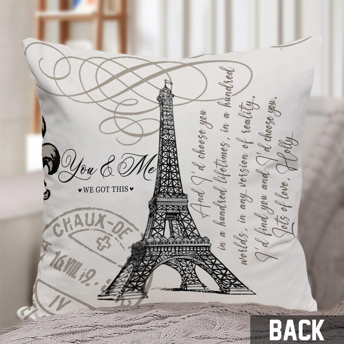 You & Me We Got This I'd Choose You - Personalized Couple Throw Pillow