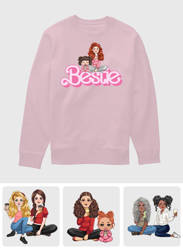 Besties Mommy & Daughters - Personalized Mother T-shirt And Hoodie