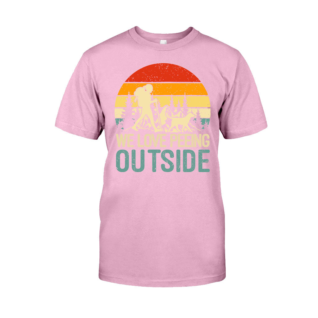 J'adore faire pipi dehors - T-shirt et sweat à capuche de randonnée personnalisés