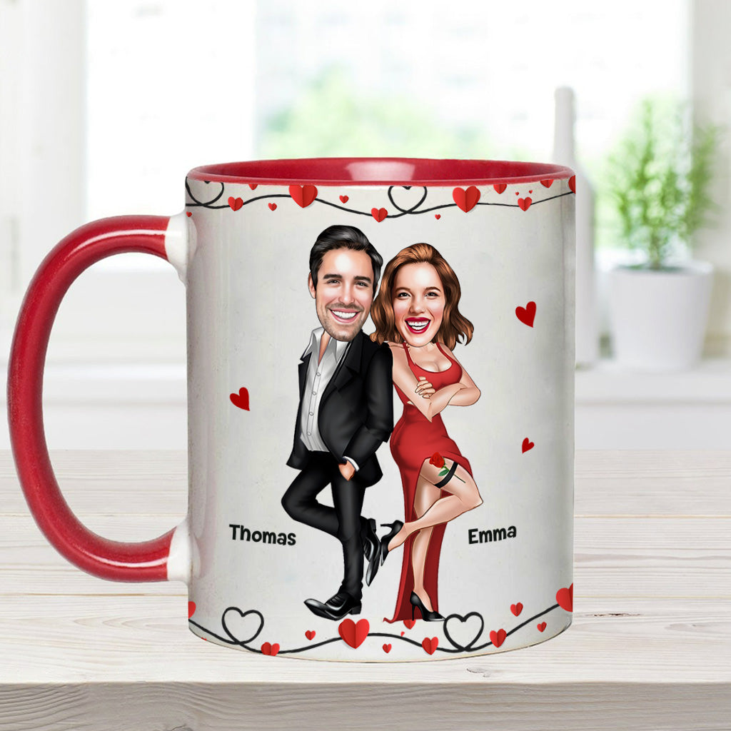 Congrats On Being My Husband - Personalized Couple Accent Mug