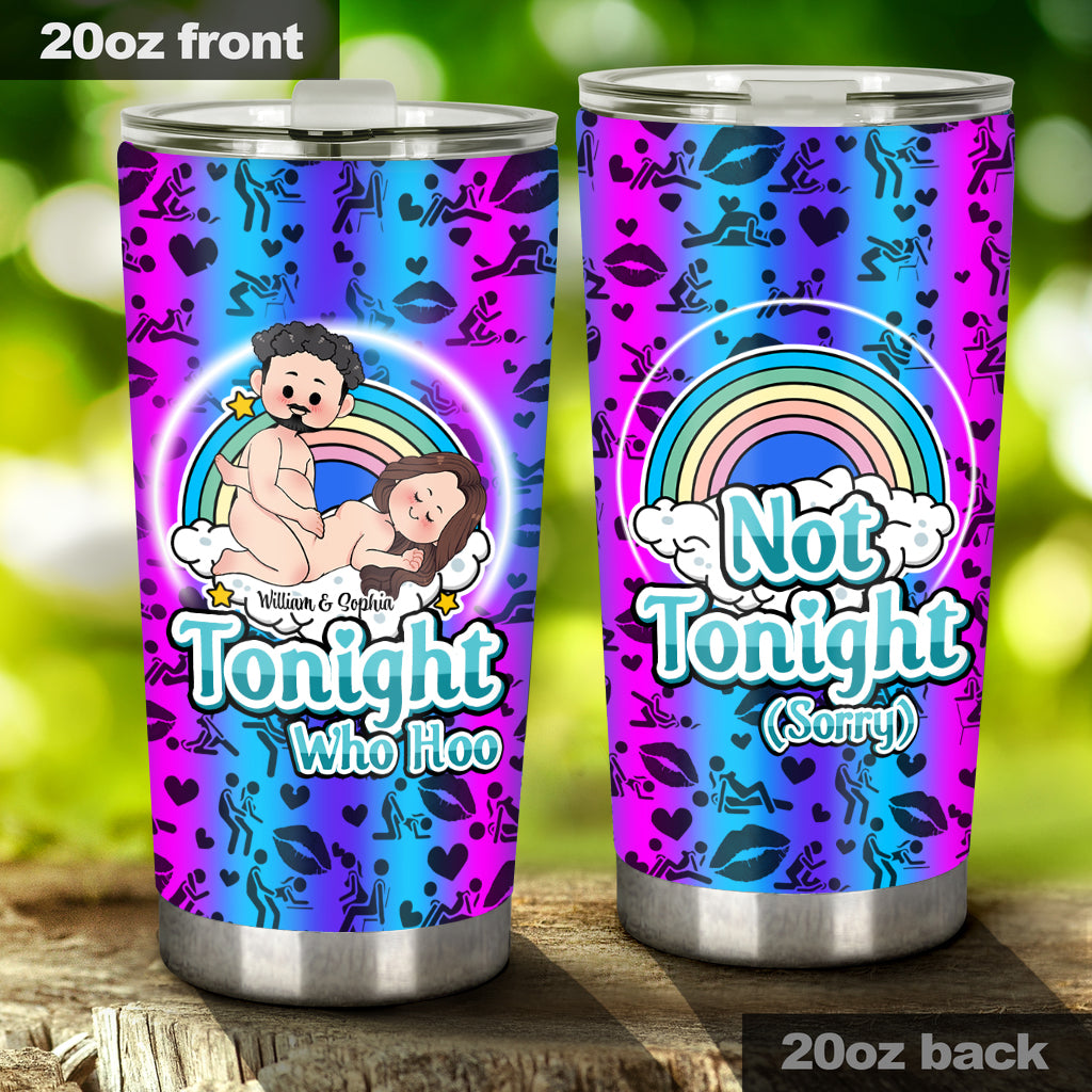 Tonight Who Hoo - Personalized Couple Tumbler