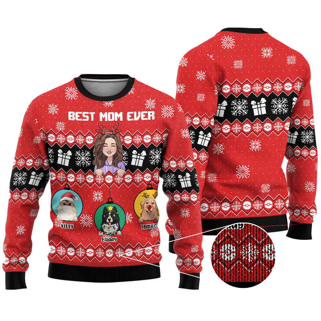 Beste Mama aller Zeiten – Personalisierter Hundepullover