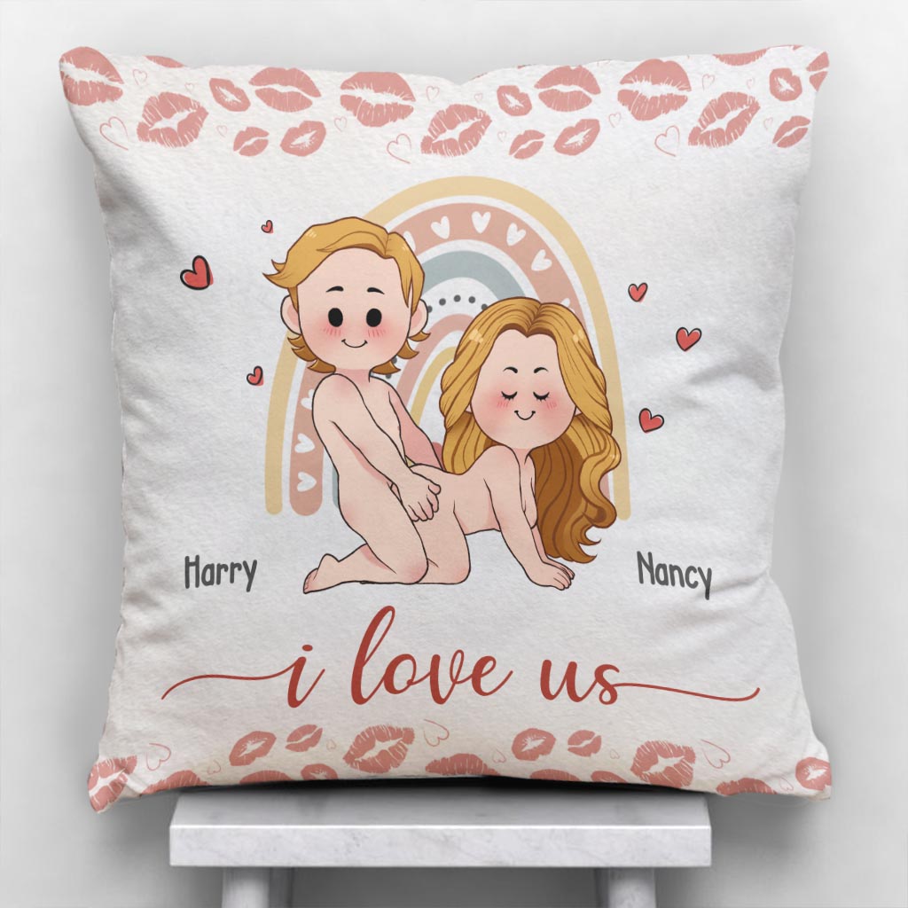 I Love Us I Met You I Like You I’m Keeping You - Personalized Couple Throw Pillow