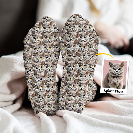 Chaussettes personnalisées pour chat avec motif imprimé -
