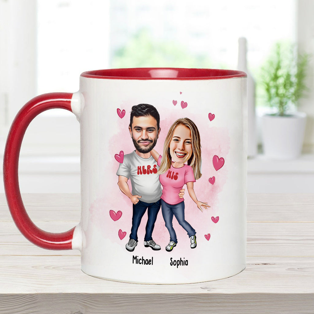 You Are Far My Favorite - Personalized Couple Accent Mug