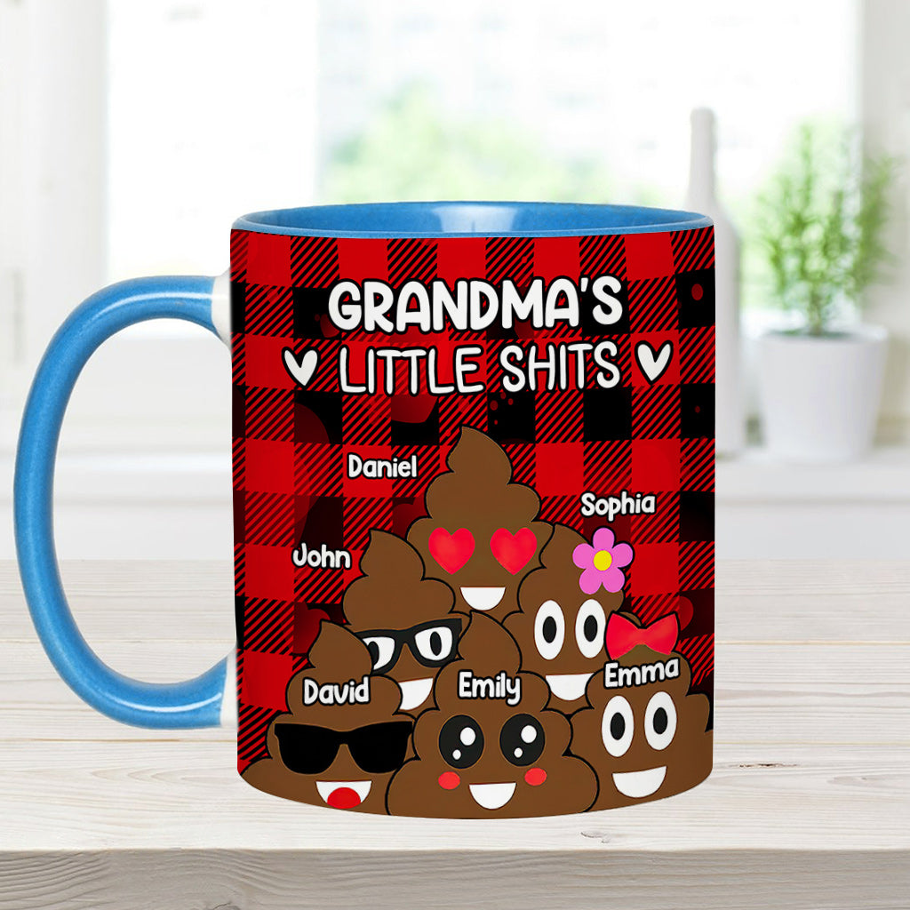 Grandma’s / Grandpa’s / Dad’s / Mom’s Little Cuties - Personalized Grandma Accent Mug