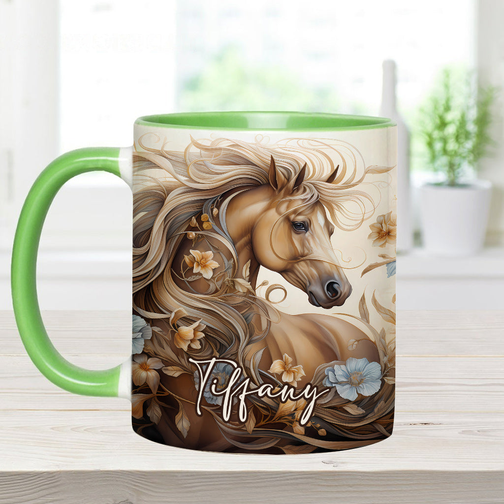 Personalisierte Tasse mit Pferdemotiv – perfekt für Pferdeliebhaber