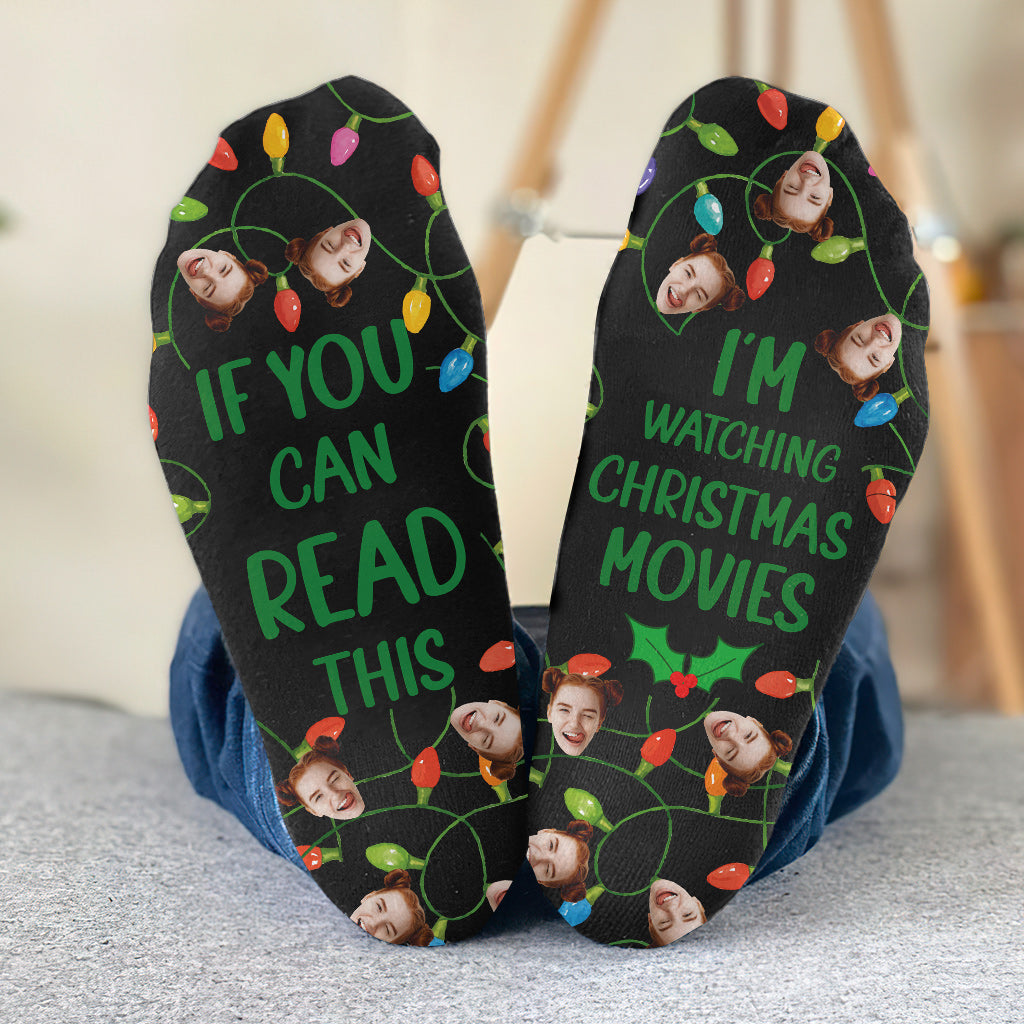 Wenn du das lesen kannst – personalisierte Weihnachtssocken