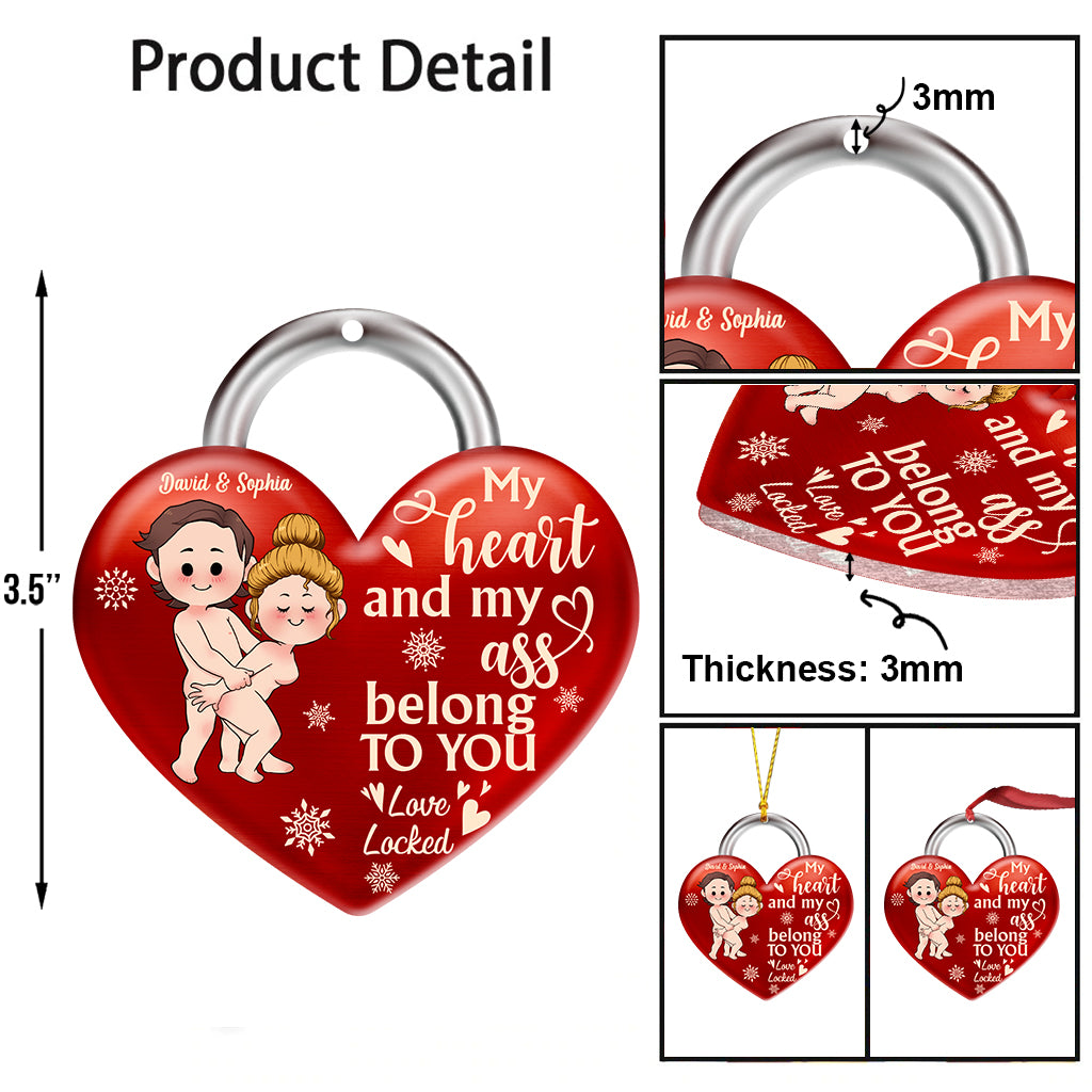 My Heart Belongs To You - Personalized Couple Ornament