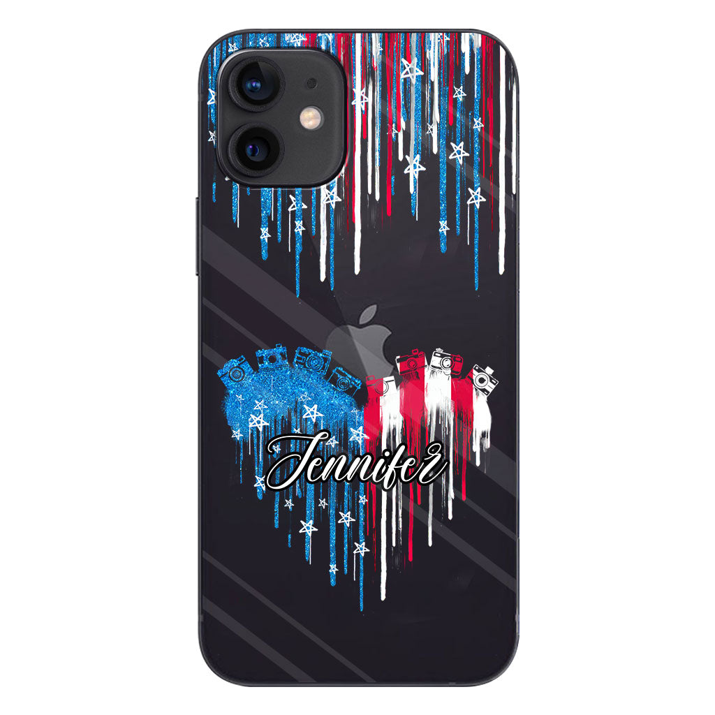 Passion pour la photographie - Coque de téléphone transparente personnalisée avec photo