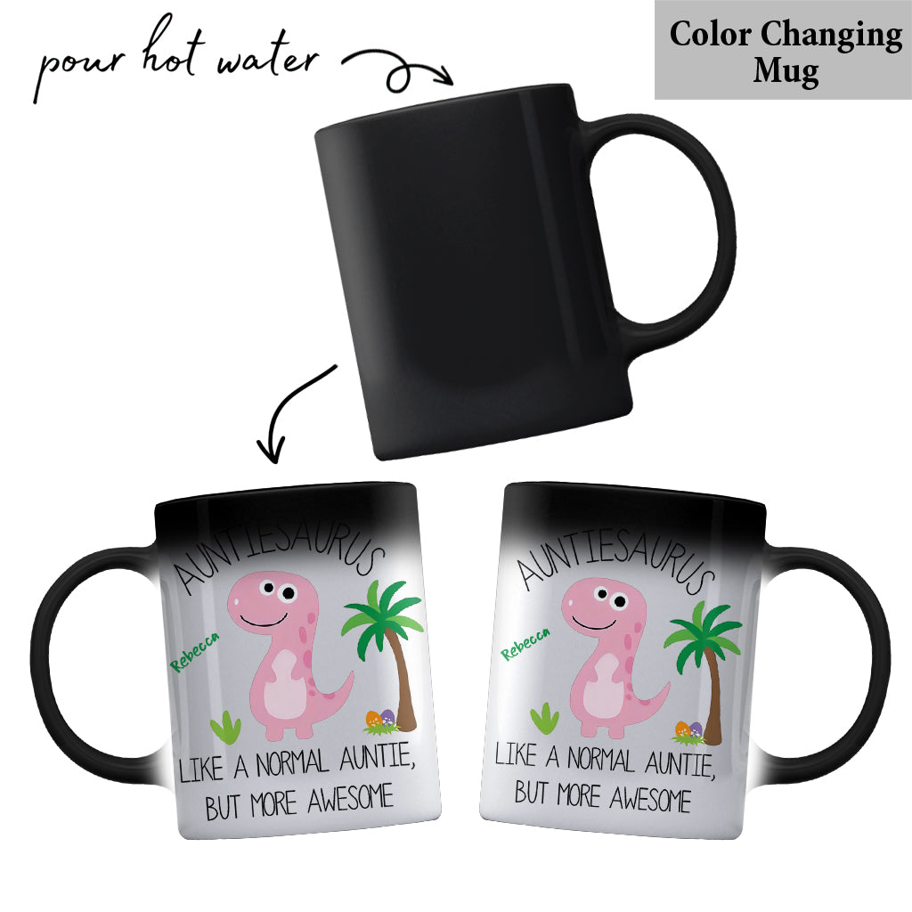 Tante Dinosaurier - Personalisierte Tante-Tasse