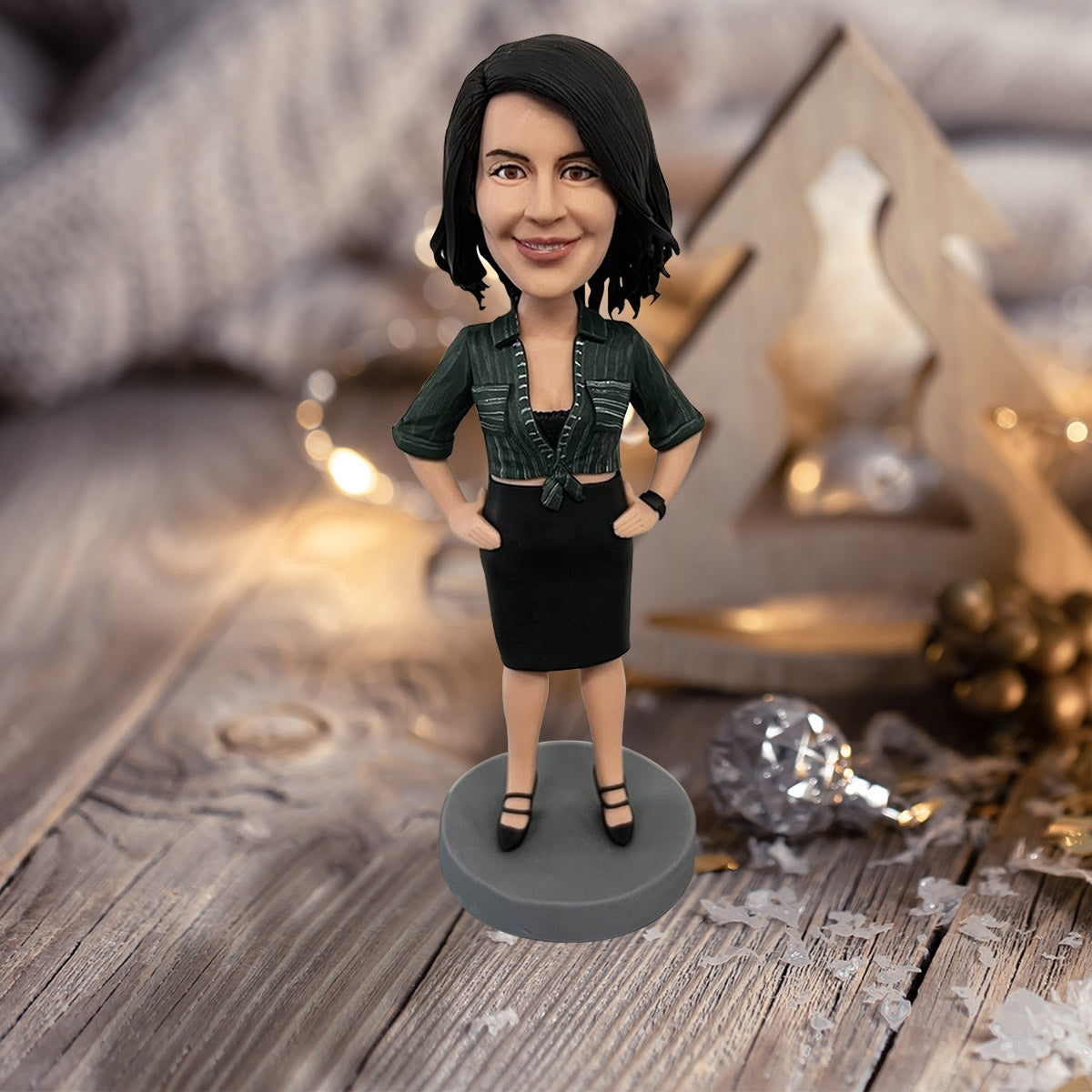 Figurine personnalisée - Figurine à tête branlante personnalisée pour belle-mère
