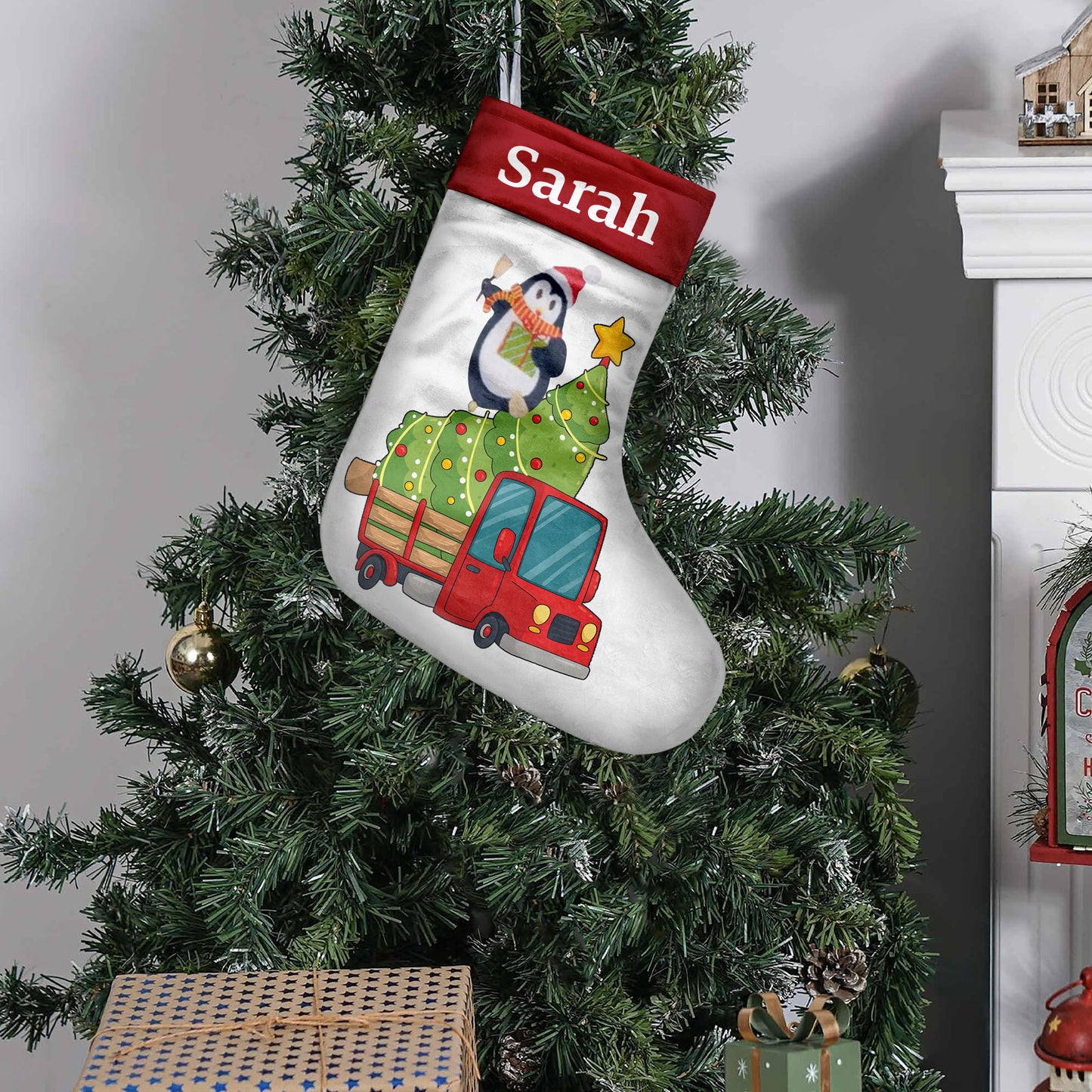 Joyeux Noël - Chaussettes de Noël personnalisées pour toute la famille