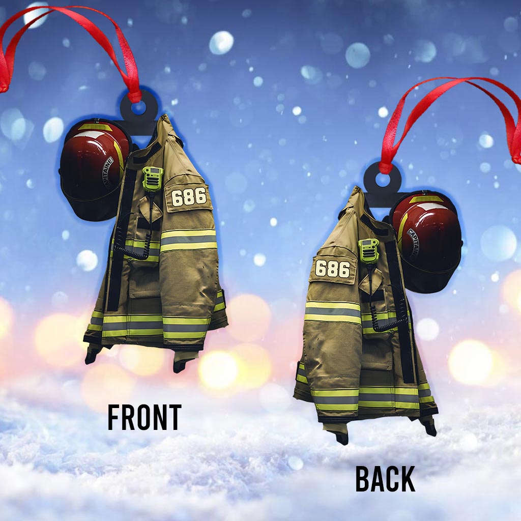 Feuerwehr-Rüstung – Personalisierter Feuerwehr-Anhänger
