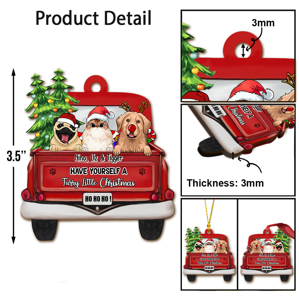 Have Yourself A Furry Little Christmas - Personalized Dog Ornament
