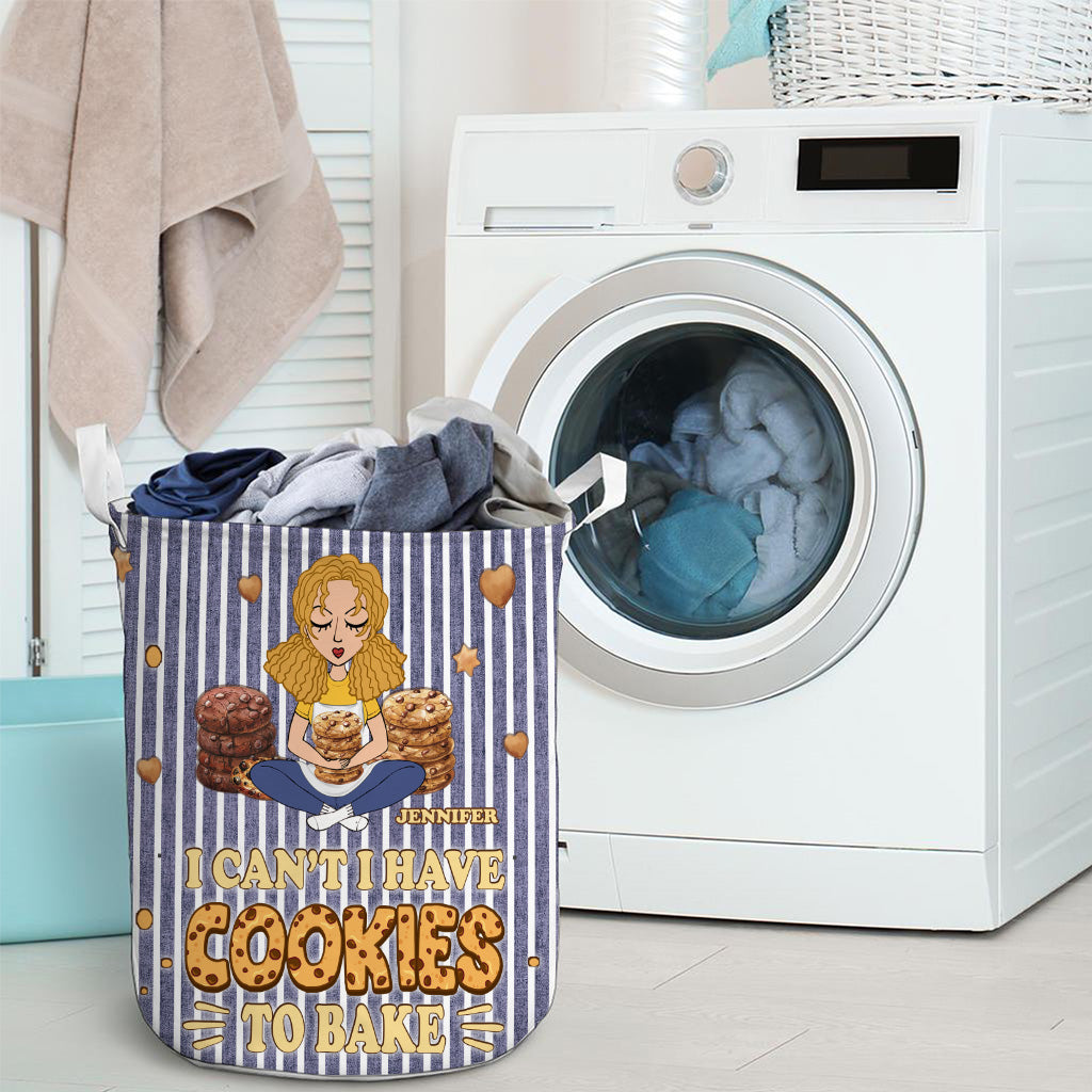 I Can't I Have Cookies To Bake - Personalized Baking Storage Basket