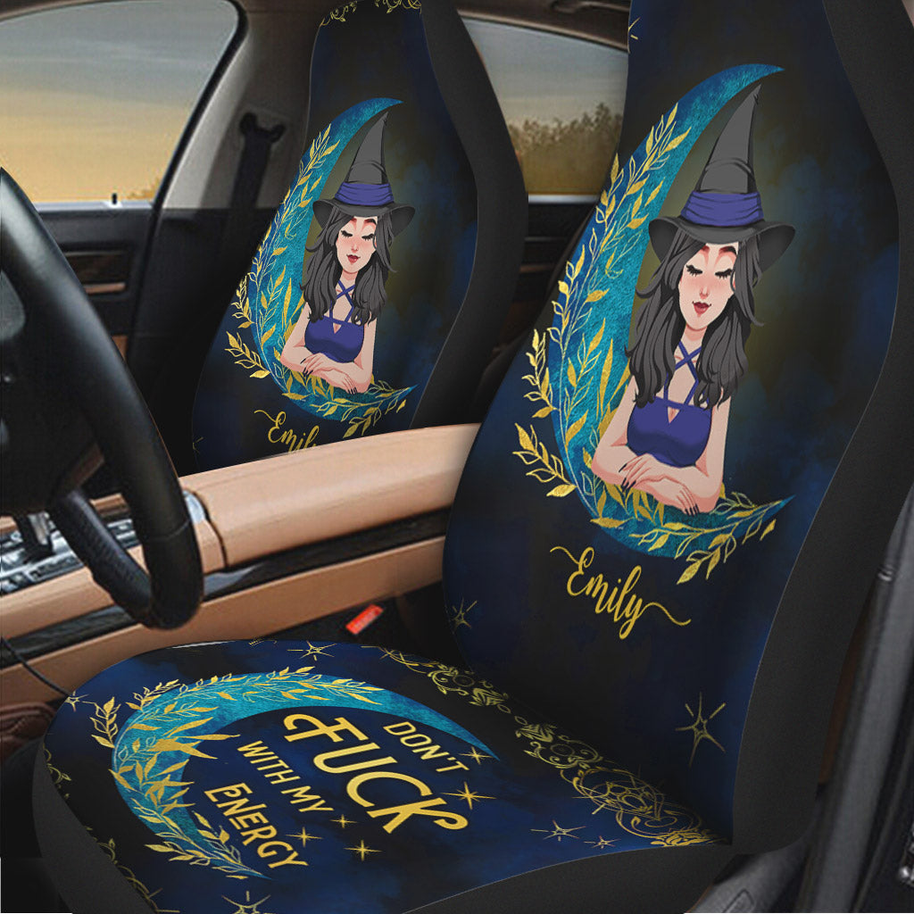 Don't F With My Energy - Personalized Witch Seat Covers