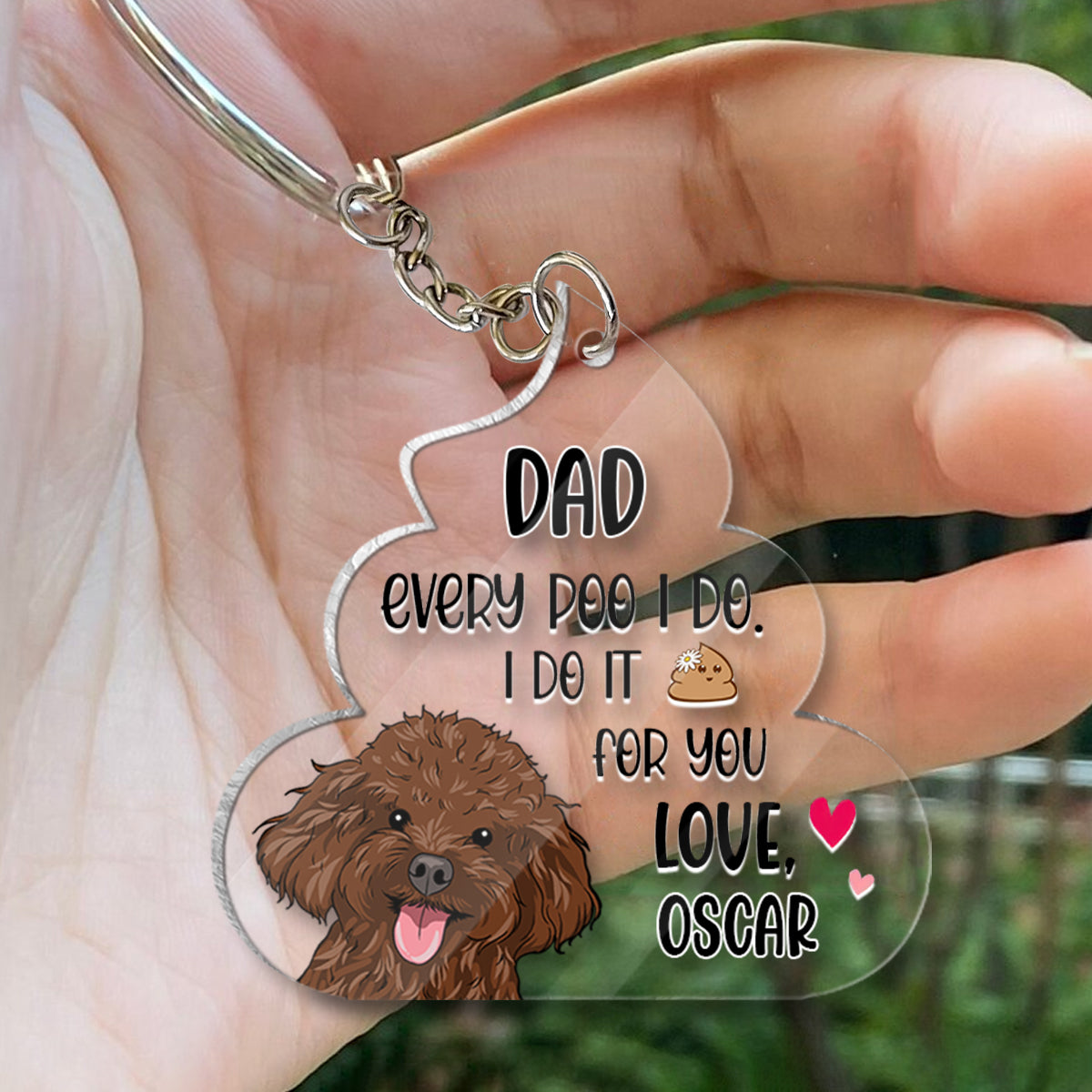 Jeder Hundehaufen, den ich für dich mache – Hundegeschenk für Hundeliebhaber – Personalisierter Schlüsselanhänger