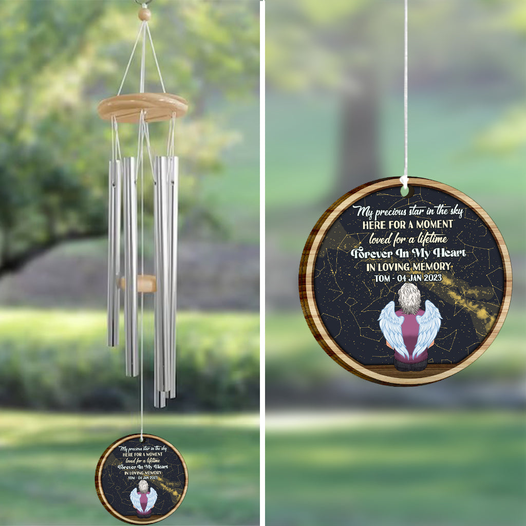 When I Look At The Stars - Personalized Memorial Wind Chime