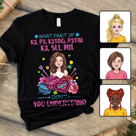 Verstehst du das nicht? – Personalisiertes Strick-T-Shirt und Hoodie