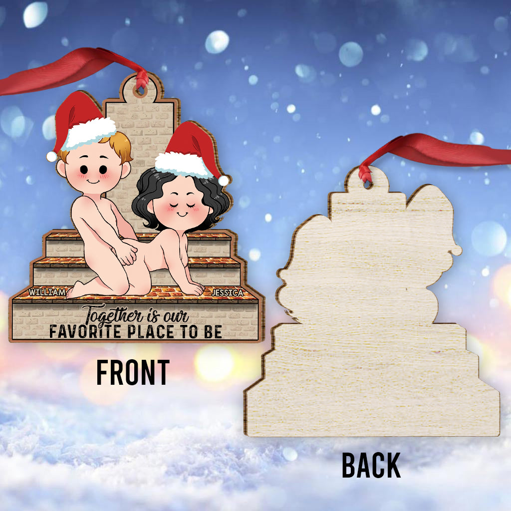 Together Is Our Favorite Place - Personalized Couple Ornament