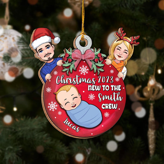 Neu im Team – Personalisierter zweilagiger Babyschmuck
