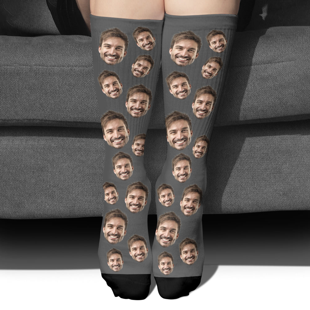 Individuell gestaltete Socken für Stiefväter