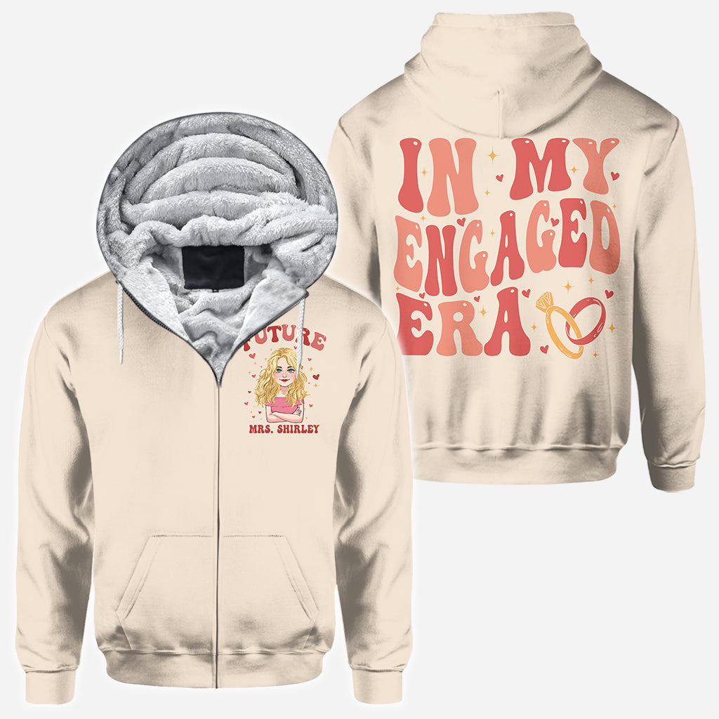 À l'époque de mes fiançailles - cadeau de mariage pour la mariée - T-shirt personnalisé intégralement
