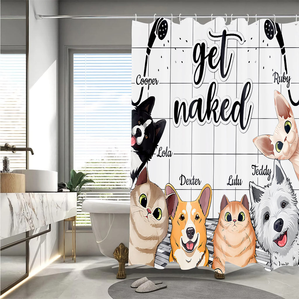 J'ai vu ça - Rideau de douche personnalisé pour chien