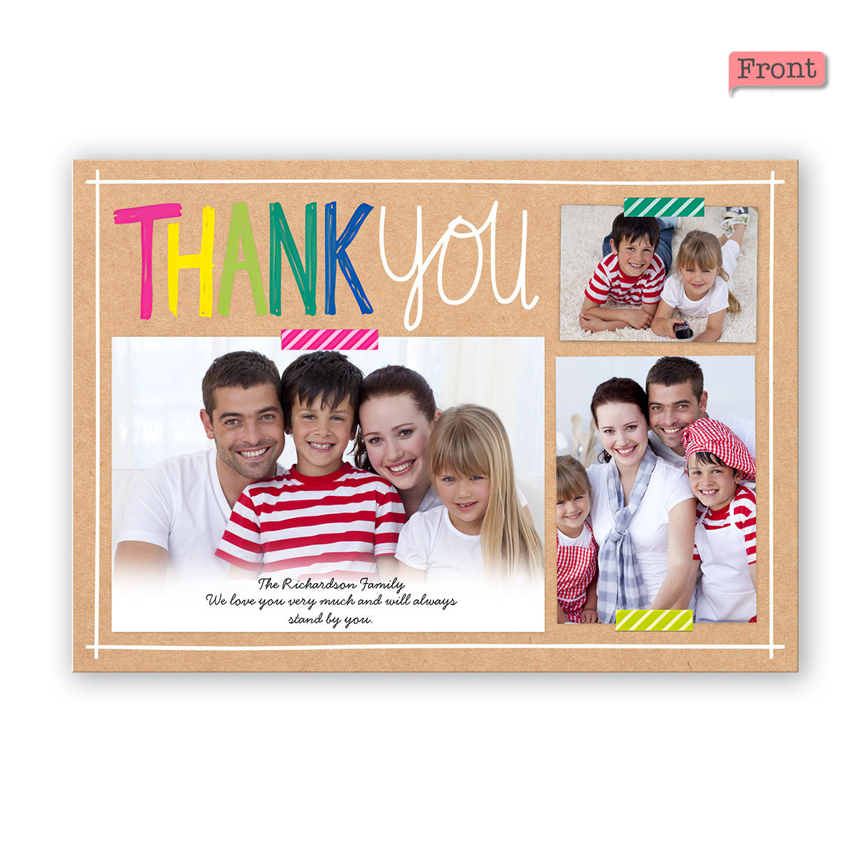 Thank You / Happy bday / Love you - Personalized QR Greeting Card