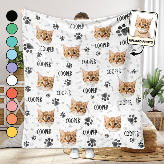Buntes Muster – personalisierte Katzendecke