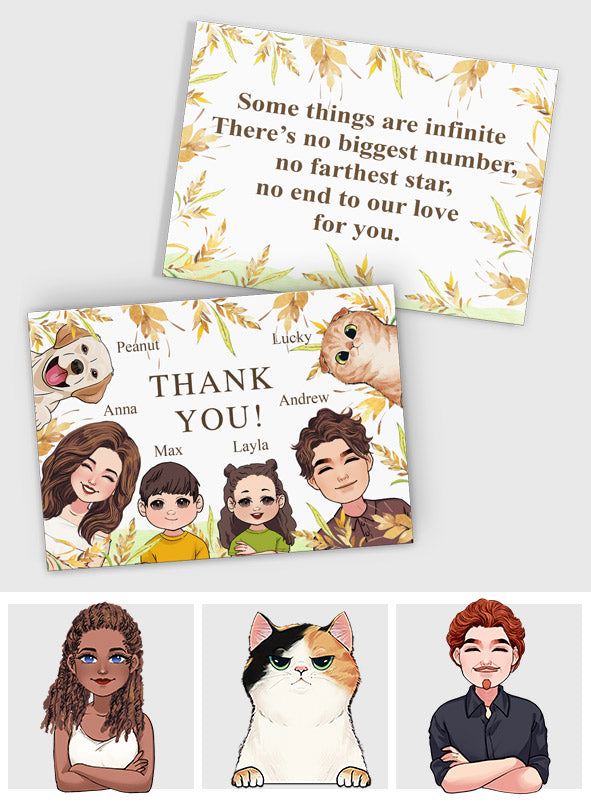 We Love You - Personalized Greeting Card