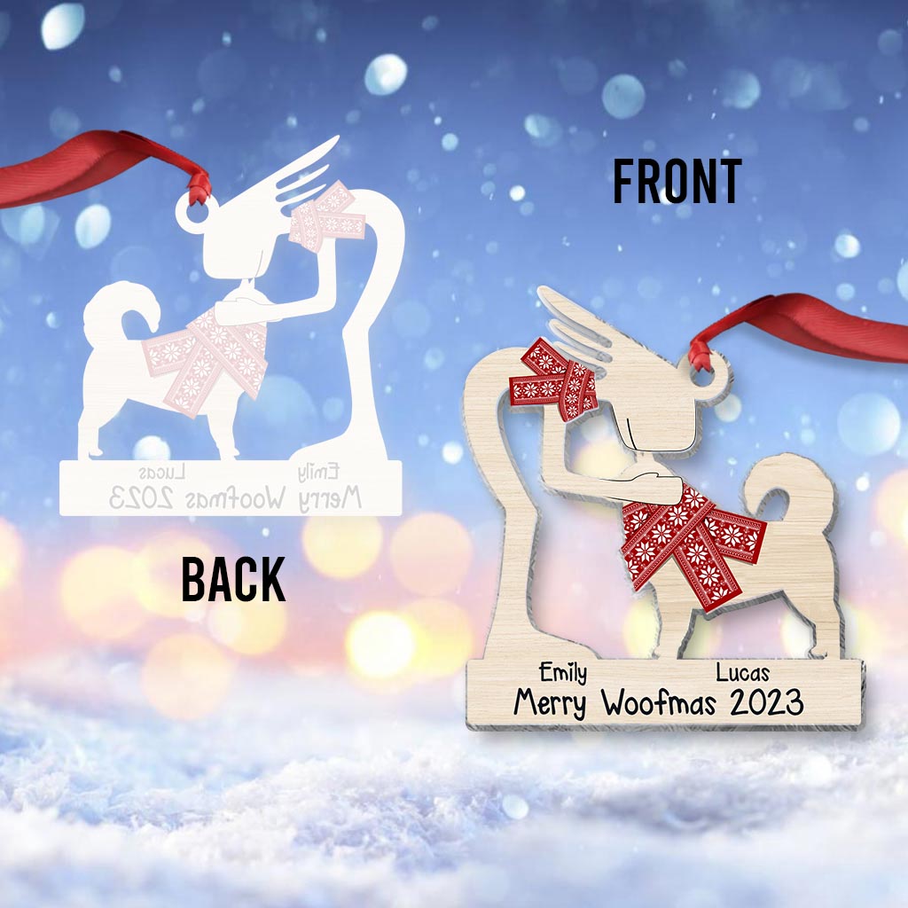 Merry Woofmas - Gift for dog lovers, dog lover - Personalized Ornament