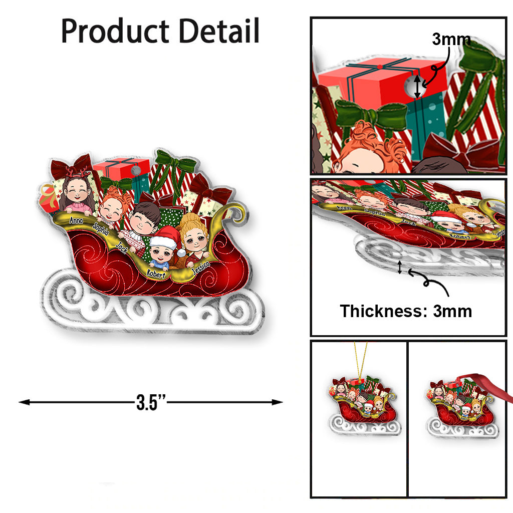 Our Grandkids - Personalized Grandma Transparent Ornament