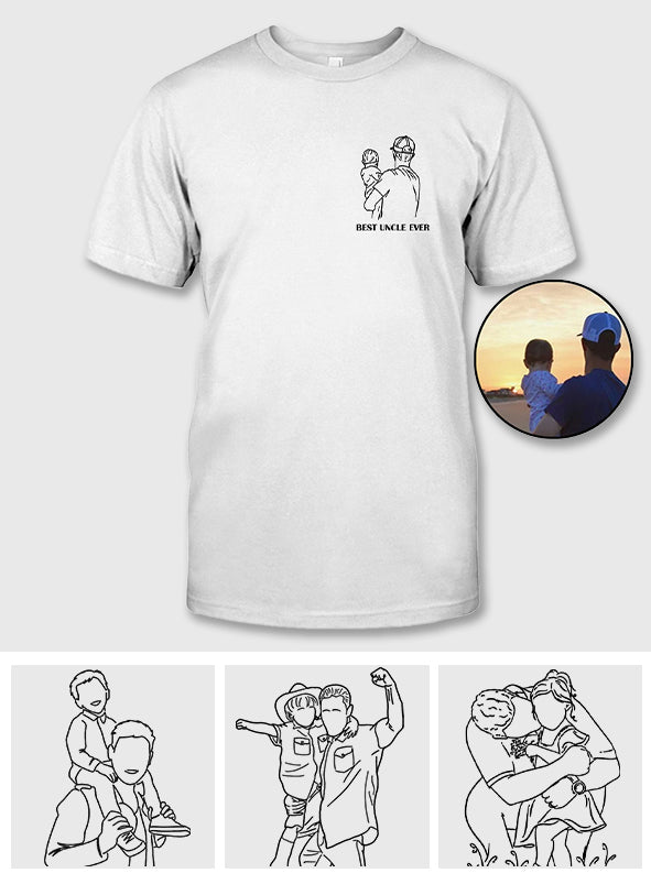 Meilleur oncle du monde - Cadeau pour tonton - T-shirt et sweat à capuche personnalisés