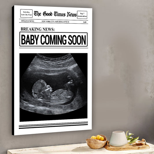 Baby Coming Soon - Personalized Mother Canvas And Poster