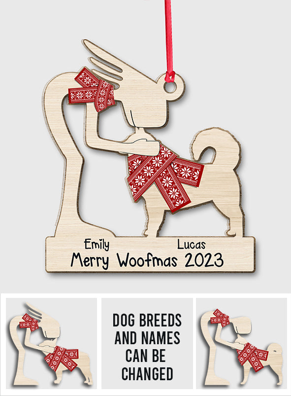 Merry Woofmas - Gift for dog lovers, dog lover - Personalized Ornament