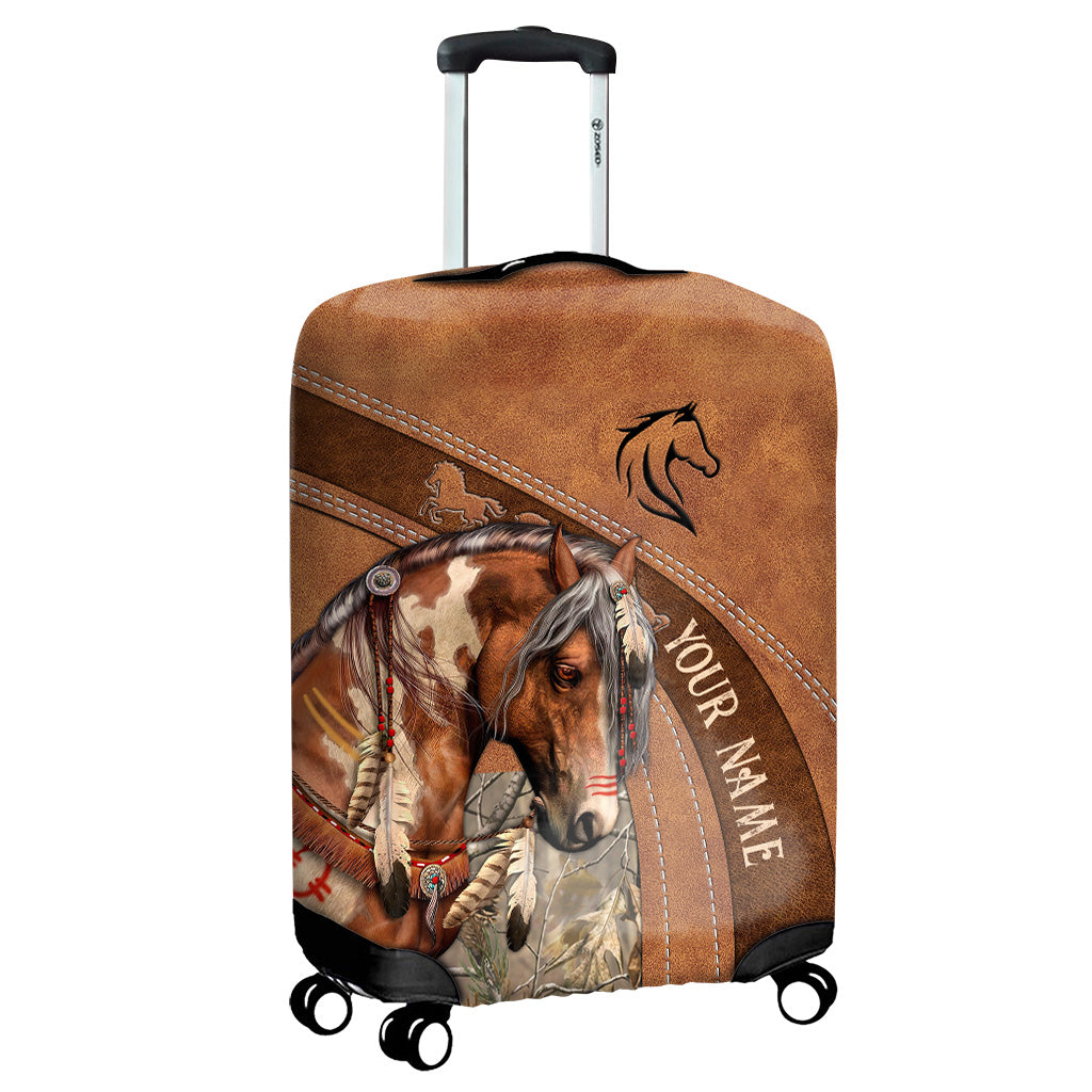 Housse de bagage personnalisée « Amoureux des chevaux »