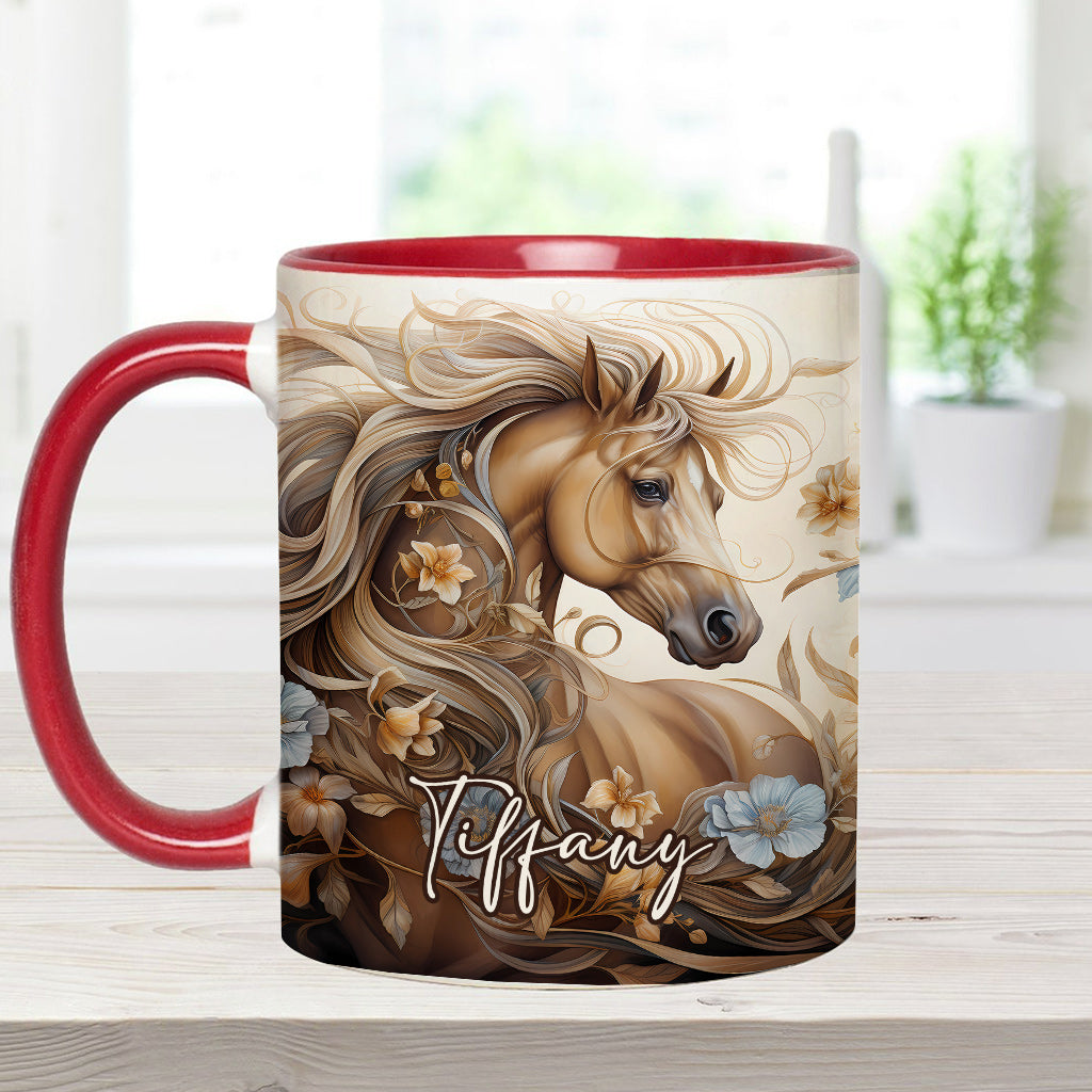Personalisierte Tasse mit Pferdemotiv – perfekt für Pferdeliebhaber
