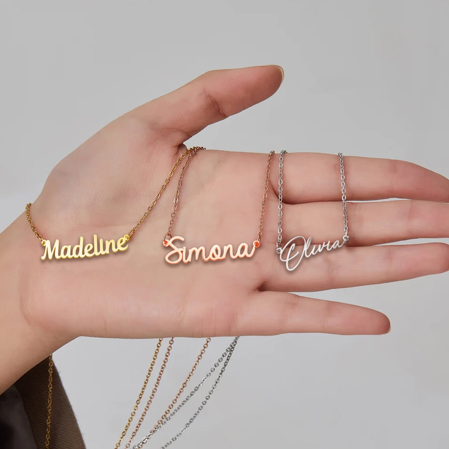 Auntie - Gift for Aunt - Personalized Name Necklace