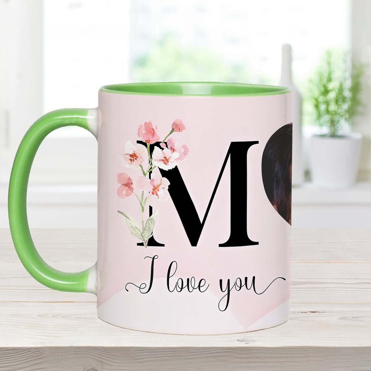 I Love You Mom - Personalized Mother Accent Mug