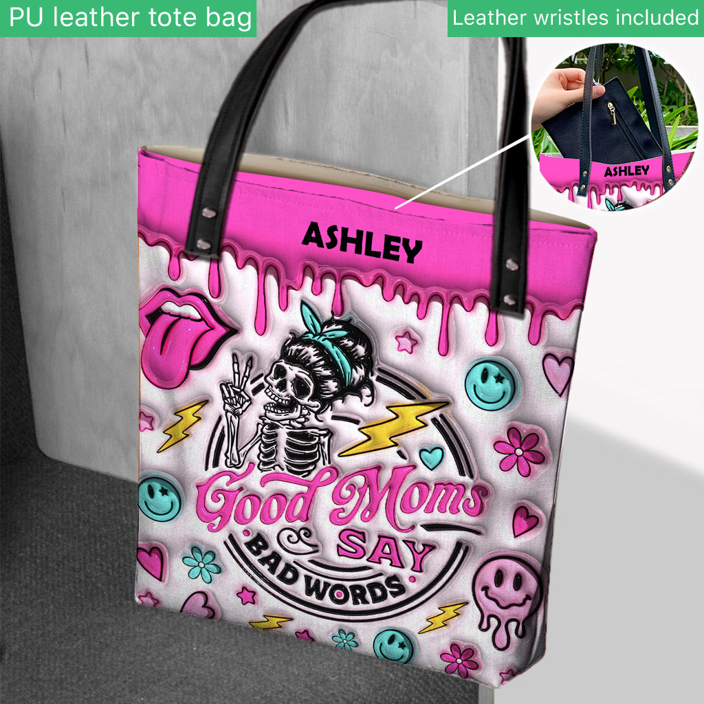 Good Moms Says Bad Words - Personalized Mother Tote Bag