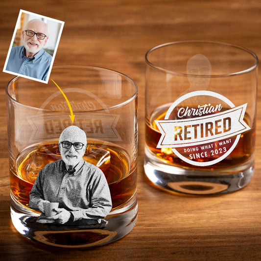 Im Ruhestand mache ich, was ich will – personalisiertes Ruhestands-Whiskyglas